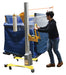 Vestil PEL-100A-D3-SWA aluminum quick lift dc powered pallet stretch wrap machine - view 3