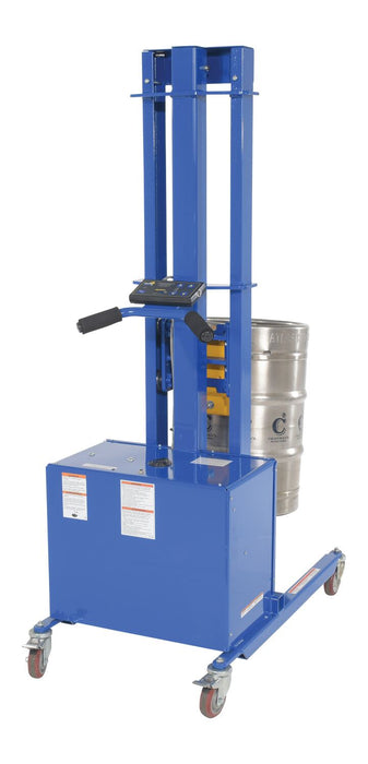Vestil PEL-400S-57-D3-KEG steel quick lift dc powered keg lift - view 2