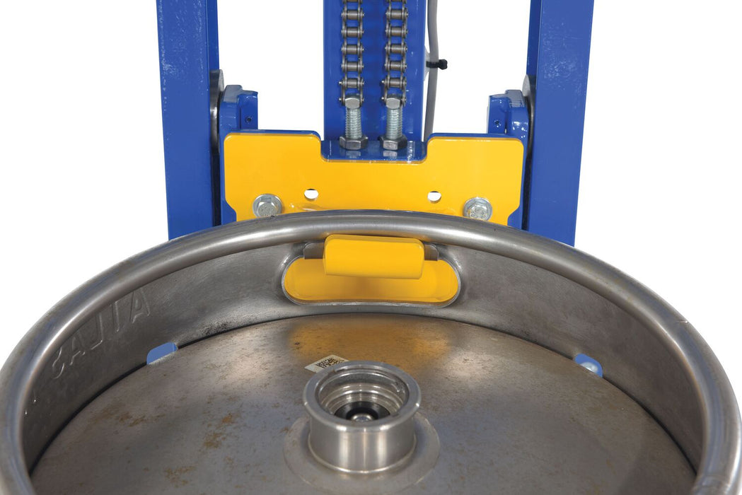 Vestil PEL-400S-57-D3-KEG steel quick lift dc powered keg lift - view 3