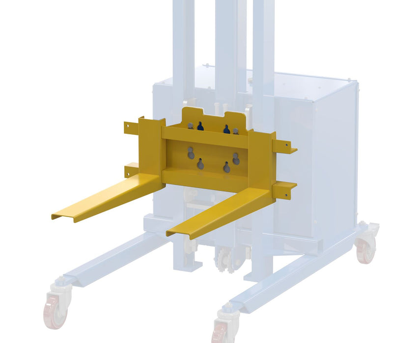 Vestil PEL-AFK adjustable fork attachment included with PEL-88S-D3-AFK quick lift, view 3