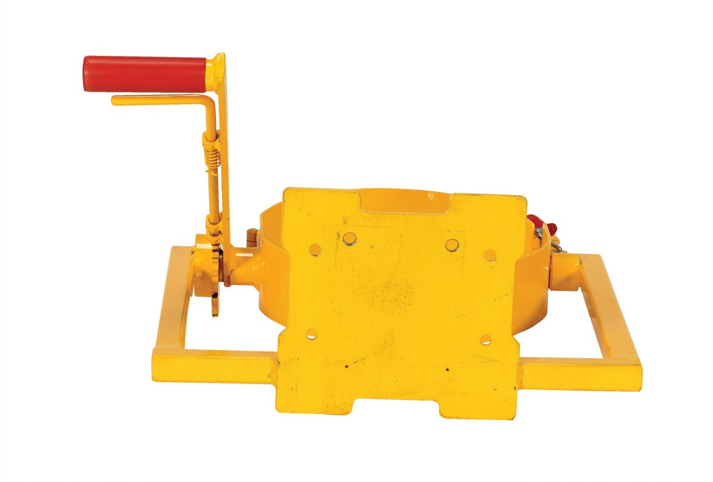Vestil PEL-PAIL pail dumper attachment included with PEL-400S-72-D3-PAIL quick lift, view 4