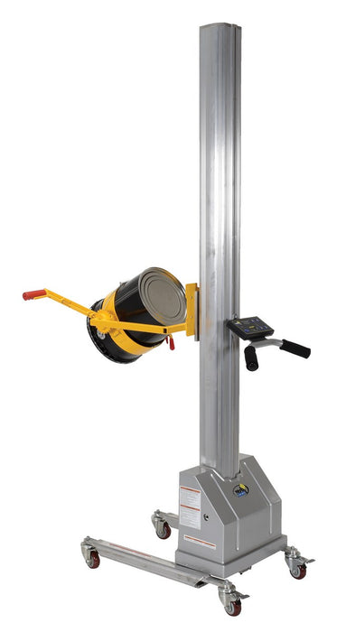 Vestil PEL-PAIL pail dumper attachment included with PEL-400S-72-D3-PAIL quick lift, view 5