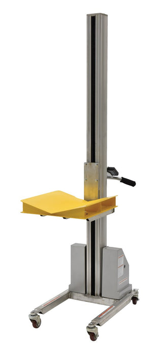 Vestil PEL-VBLK v-block attachment included with PEL-100S-D3-VBLK quick lift, view 2