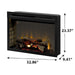 Dimplex 33-In Multi-Fire XD Plug-In Electric Fireplace Insert Dimplex