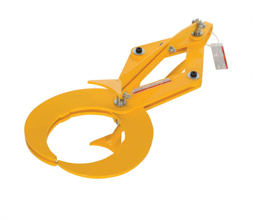 Vestil PG-S-100 Steel Heavy Duty Pipe Grab For Steel Pipes 37 in. x 13-1/4 in. x 24-5/8 in. 1,000 lb. Capacity Yellow