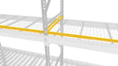 Vestil PGS-96-108-120 steel adjustable pallet guide stop yellow - view 2