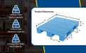 Vestil PLPS-H high density polyethylene solid top rackable pallet/skid feature overview 4