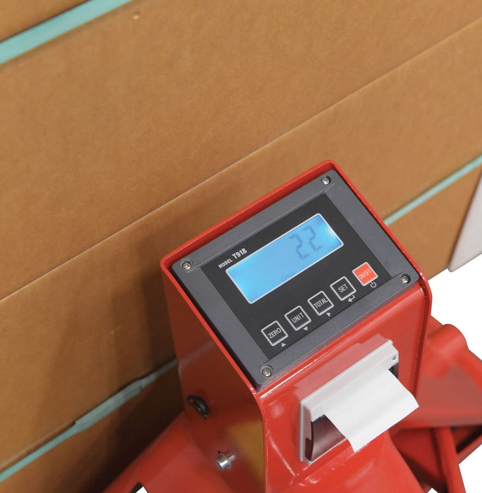 Vestil PM-2746-TL-SCL-LP-PT steel trade legal low profile pallet truck with scale - view 6
