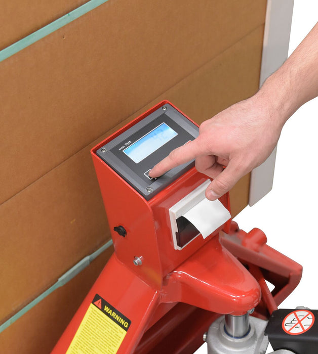 Vestil PM-2746-TL-SCL-LP-PT steel trade legal low profile pallet truck with scale - view 7