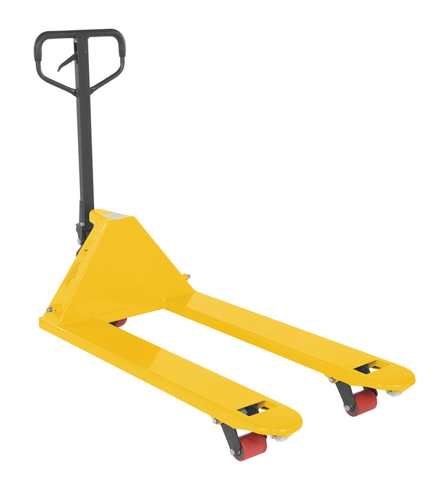 Vestil PM5-2748-YL Steel Full Featured Pallet Truck 27 in. x 48 in. 5,500 lb. Capacity Yellow