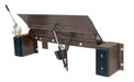 Vestil PP-2078 Steel Hand Pump Edge-O-Dock Leveler 78 in. Ramp Width x 29 in. Ramp Length 20,000 lb. Capacity Brown