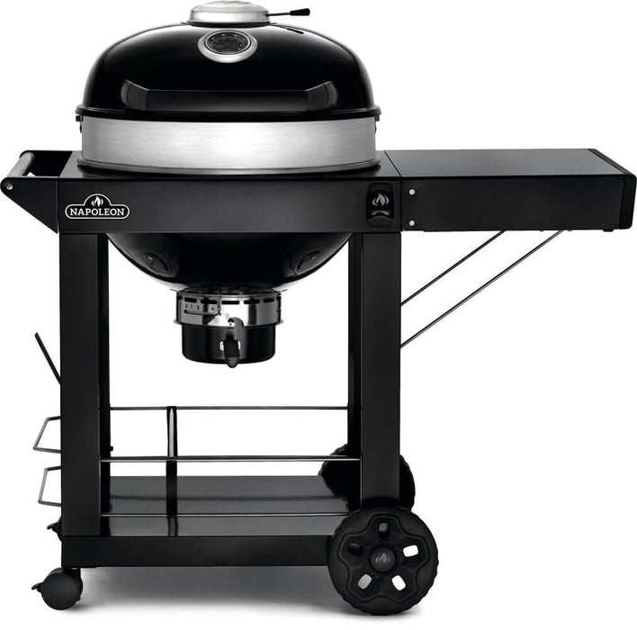 Napoleon PRO22 Charcoal Kettle Grill, Black with Cart - Napoleon