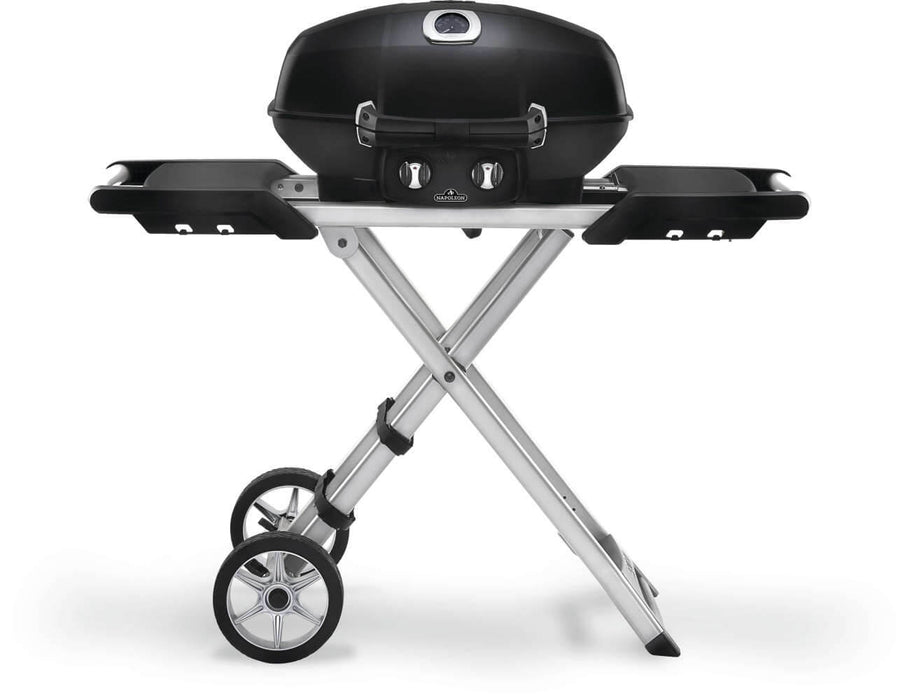 Napoleon TravelQ PRO285X Portable Propane Gas Grill with Scissor Cart, Black - Napoleon