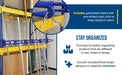 Vestil PRSR-96-5B steel vertical bar storage rack feature overview 3