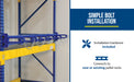 Vestil PRSR-96-5B steel vertical bar storage rack feature overview 1