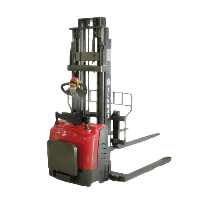 SUNMAX PS3300FE-4M — PS3300FE-4M Full Electric Pallet Stacker — 3,300 lb Capacity, 157" Lift Height, 