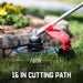 PowerSmart 25.4cc 16" Gas String Trimmer & Edger PS4532 Home Decor - Lifestyle View