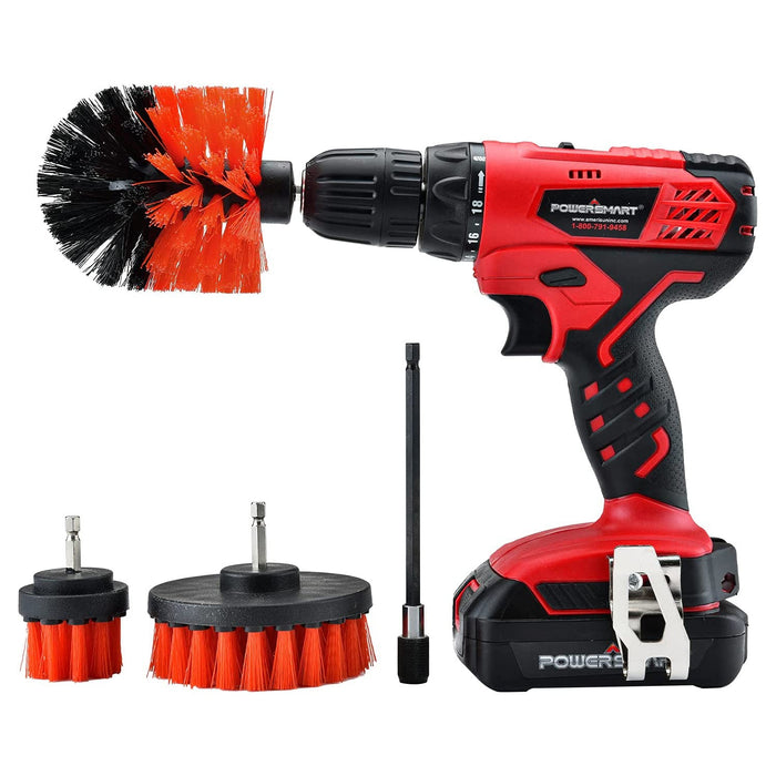 PowerSmart 20V Cordless Drill Driver w/ Brushes, Battery & Charger Included PS76430A