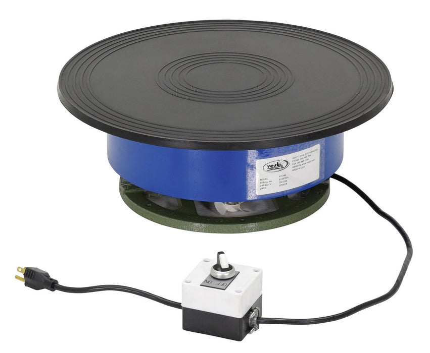 Vestil PT-750 steel clockwise powered turntable - view 3