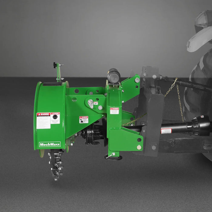 3-Point PTO Stump Grinder with 44 Carbide Teeth (PTO Shaft Included with Slip Clutch), for 35-80HP Tractor, SG28