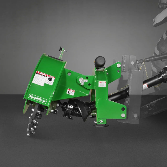 3-Point PTO Stump Grinder with 44 Carbide Teeth (PTO Shaft Included with Slip Clutch), for 35-80HP Tractor, SG28