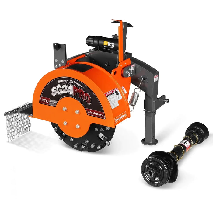 3-Point PTO Stump Grinder with 34 Carbide Teeth (PTO Shaft Included wi