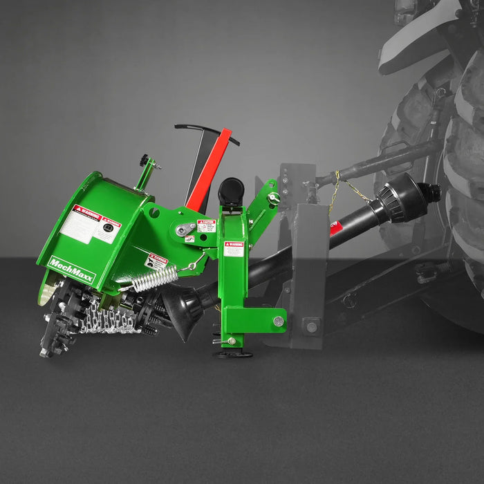 3-Point PTO Stump Grinder with 34 Carbide Teeth (PTO Shaft Included with Slip Clutch), for 15-45HP Tractor, SG24PRO
