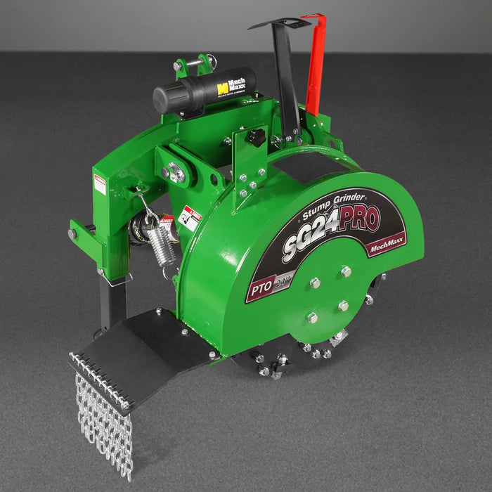 3-Point PTO Stump Grinder with 34 Carbide Teeth (PTO Shaft Included with Slip Clutch), for 15-45HP Tractor, SG24PRO