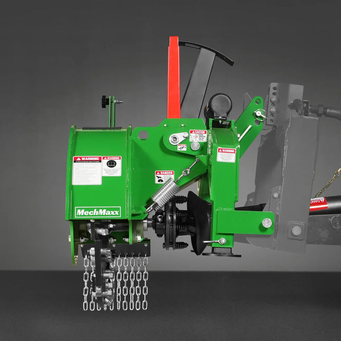 3-Point PTO Stump Grinder with 34 Carbide Teeth (PTO Shaft Included with Slip Clutch), for 15-45HP Tractor, SG24PRO