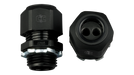 Heyco PV Wire 1/2" Dual Entry Gland, 4 Pack, Accepts 6mm Diameter PV Cable, IP68 Liquid Tight Cordgrip with Lock Nut, UL Listed - Urban Supply Inc