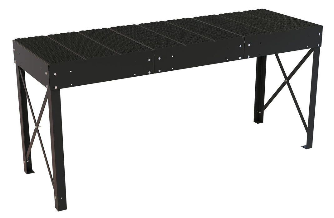 Vestil PWPS-30-36108-BK Steel Personnel Work Platform 30 in. Tall 36 in. x 108 in. 500 lb. Capacity Black