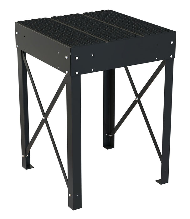 Vestil PWPS-40-3636-BK Steel Personnel Work Platform 40 in. Tall 36 in. x 36 in. 500 lb. Capacity Black