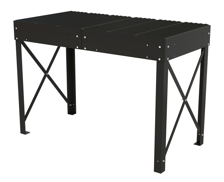 Vestil PWPS-40-3672-BK Steel Personnel Work Platform 40 in. Tall 36 in. x 72 in. 500 lb. Capacity Black