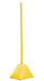 Vestil PYSB-Y Low Density Polyethylene Plastic Pyramid Sign Base with Steel Pole 22 in. x 22 in. x 98 in. Yellow