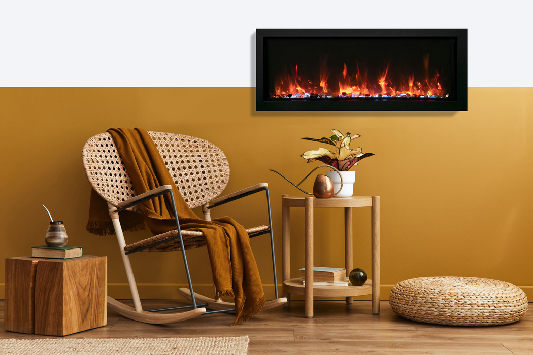 50" Electric Fireplace BI-50-XTRASLIM-LUMINA - angle view