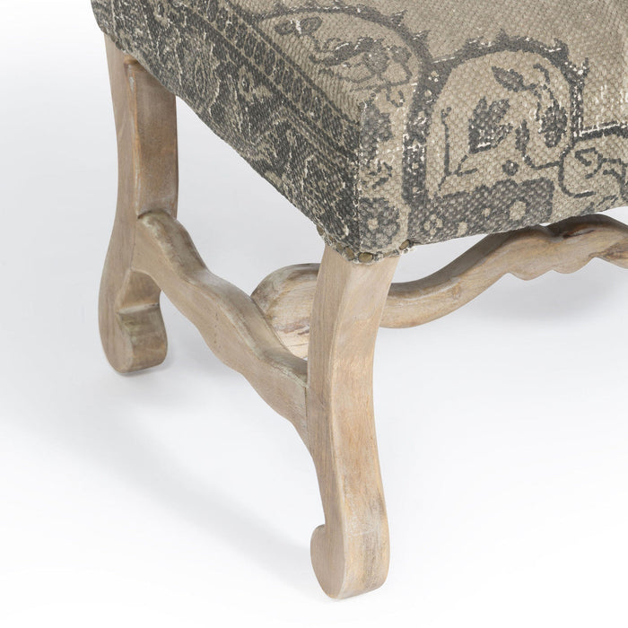 Park Hill Collection Country French Chateau Upholstered Bench EFS06067 Park Hill Collection