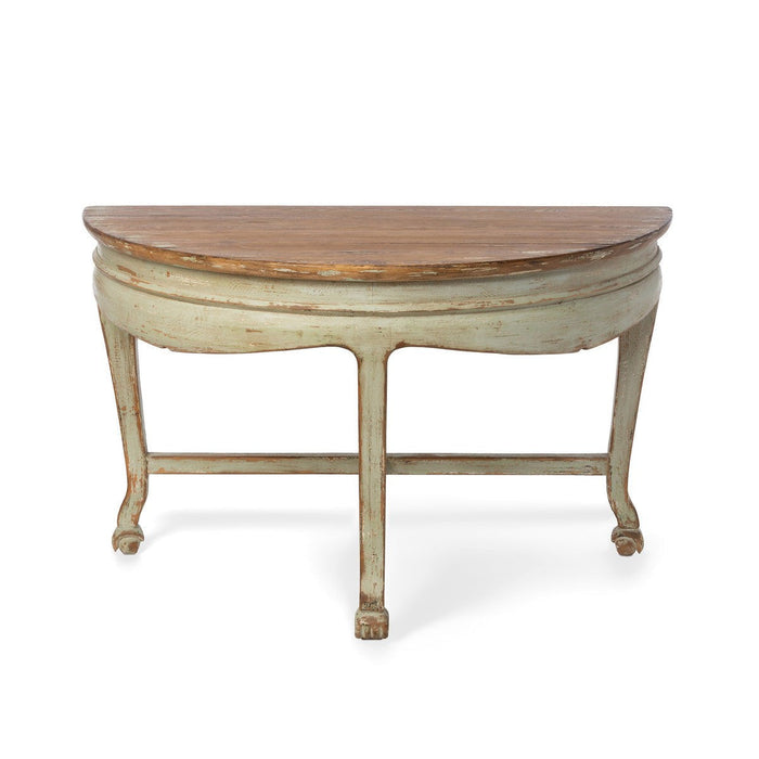 Park Hill Collection Country French Chinois Demi-Lune Accent Table EFT90475 Park Hill Collection