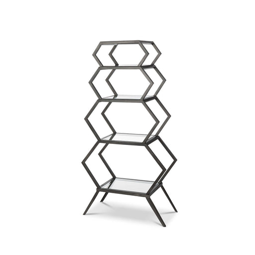 Park Hill Collection Lodge Iron Geometric Etagere Book Shelf EFC20775 Park Hill Collection