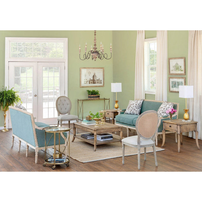 Park Hill Collection Southern Classic Louise Square Backed Sofa EFS20125 Park Hill Collection