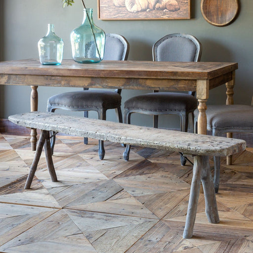 Park Hill Collection Primitive Wood Bench EFS00285 Park Hill Collection