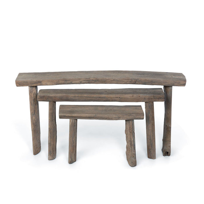 Park Hill Collection Lodge Reclaimed Wood Nesting Tables, Set of 3 EFT16002 Park Hill Collection