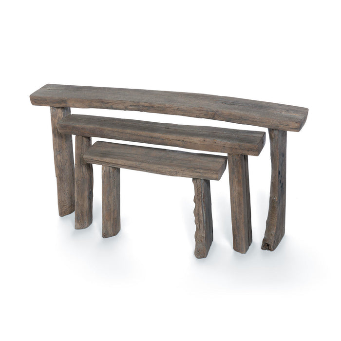 Park Hill Collection Lodge Reclaimed Wood Nesting Tables, Set of 3 EFT16002 Park Hill Collection