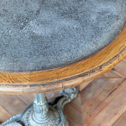 Park Hill Collection Zinc Topped Round Café Table EFT90235 Park Hill Collection
