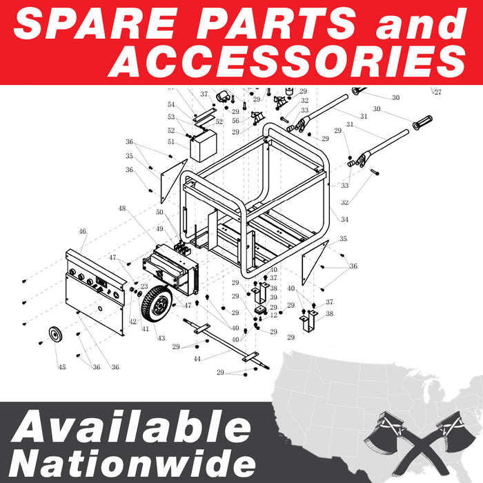 Tomahawk Power 210 Amp Engine Driven Welder Generator 2000 Watt 15 HP Gas Powered - Product Image 11