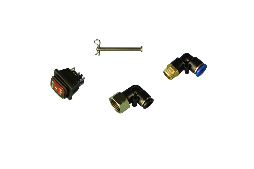 MMXR-3221 spare parts: 90-degree elbows, auger switch and auger pin