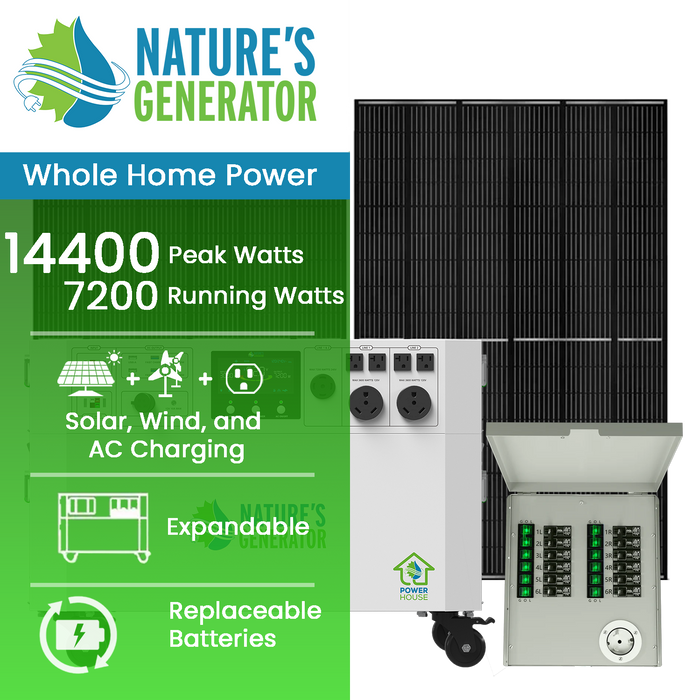 Powerhouse V2 Solar Generator and Transfer Switch