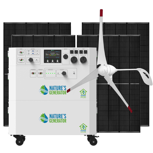Nature's Generator Powerhouse V2 Solar and Wind Generator - Close-Up