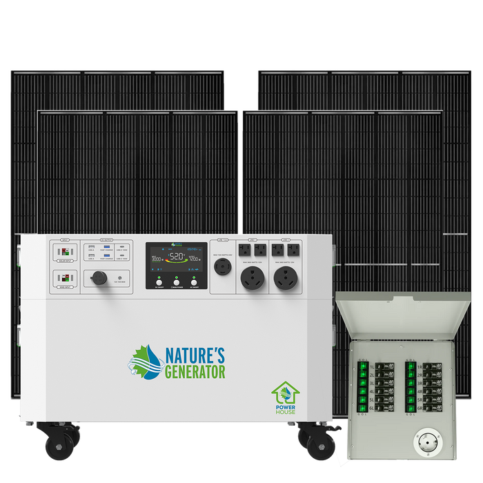 Powerhouse V2 Solar Generator and Transfer Switch