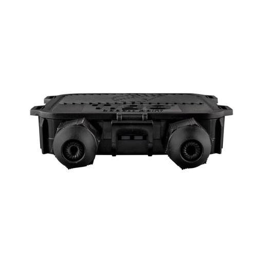 Tigo Access Point (TAP) - Tigo Access Point wireless communication module in black on a white background bottom facing. 