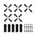 5 Sets Jaw Covers & 5 Sets Shovel Covers & 10 Sets Plastic Inserts for